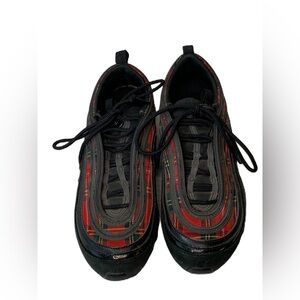 Nike Air max 97 plaid red and yellow and black size 8.Great Condition